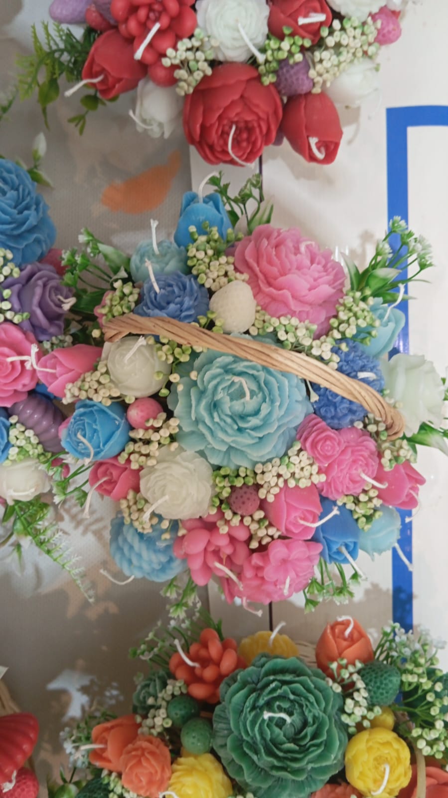 Luxury Rose Candle Basket