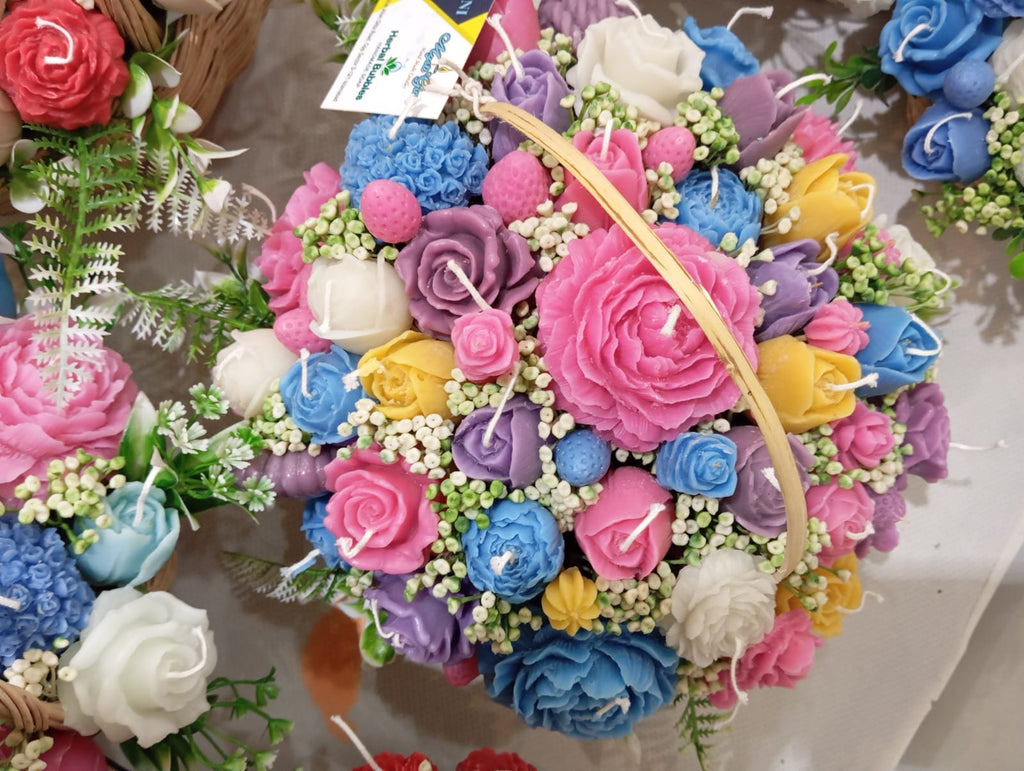 Luxury Rose Candle Basket