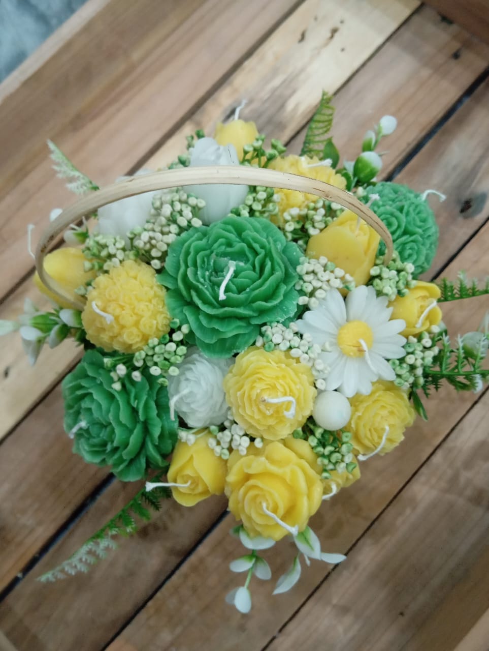 Luxury Rose Candle Basket
