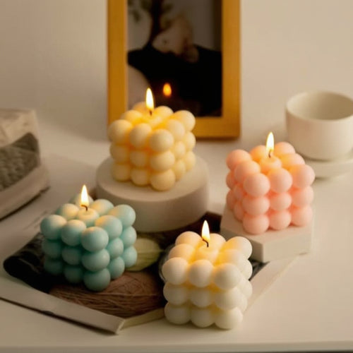 Bubble Cube Candle 