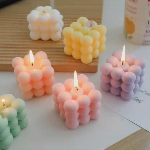 Bubble Cube Candle