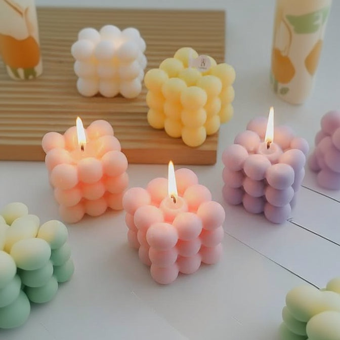 Bubble Cube Candle