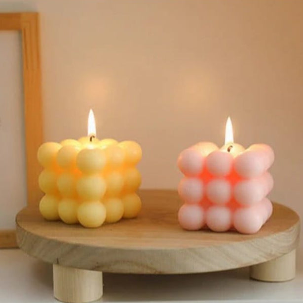 Bubble Cube Candle