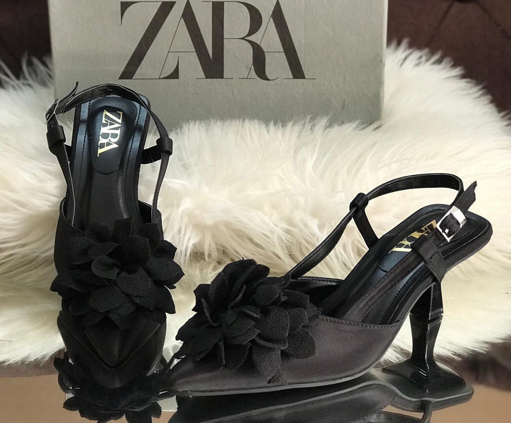 ZARA Flowers Heel