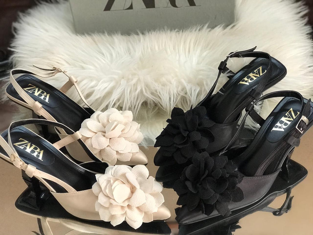 ZARA Flowers Heel