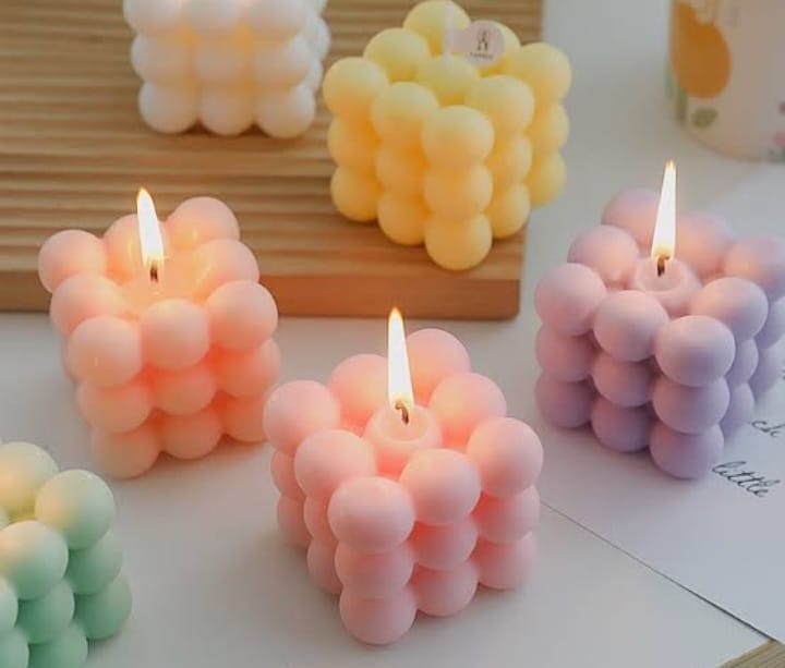 cubes candle