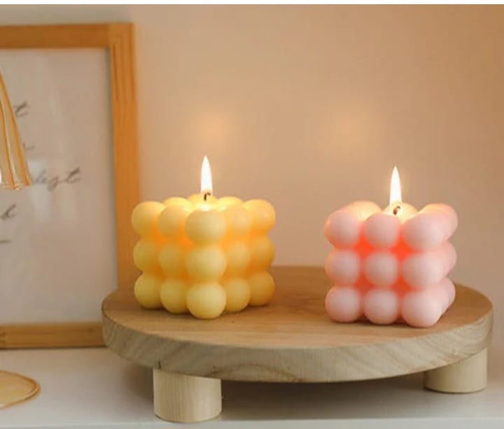 cubes candle