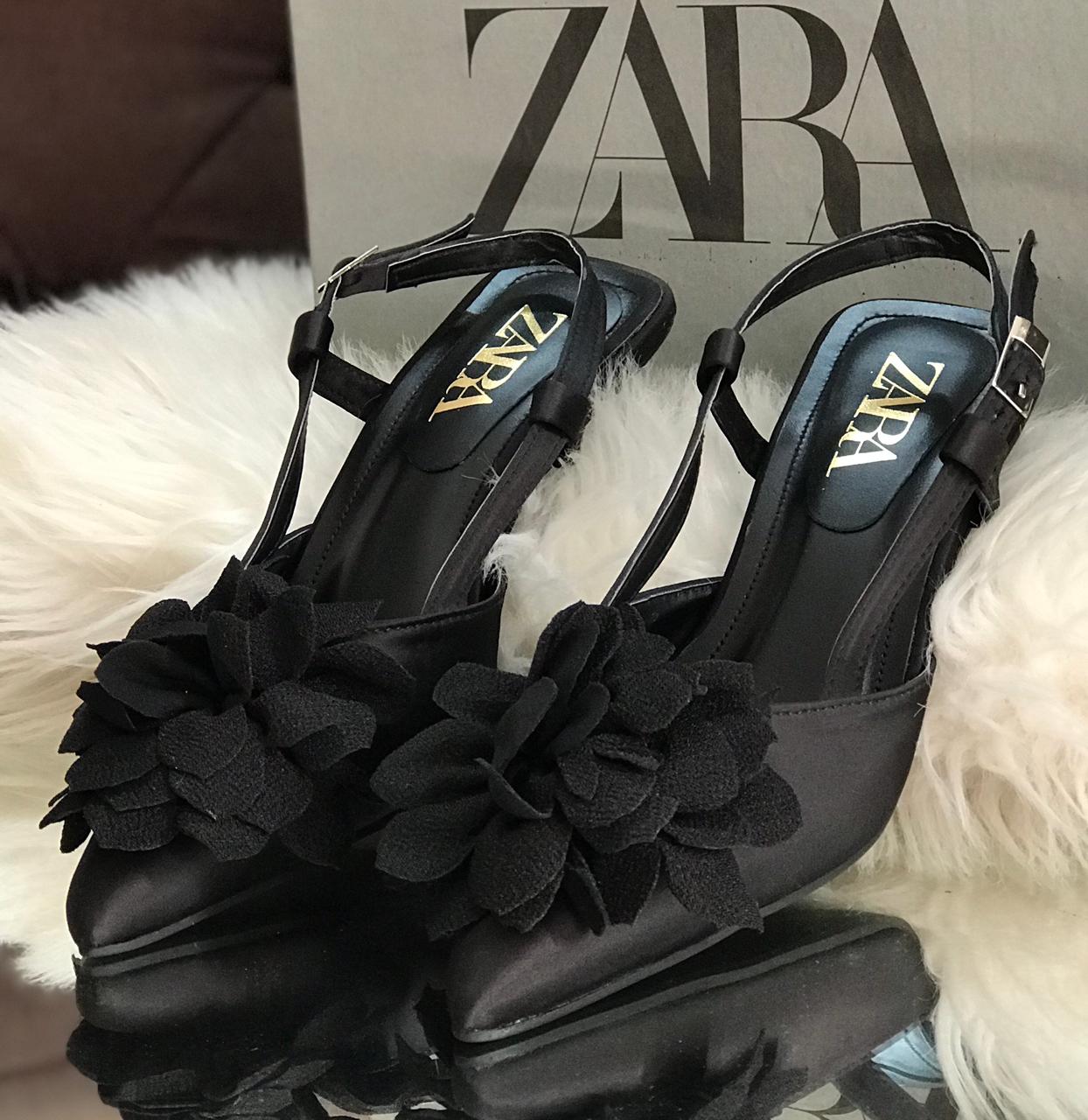 ZARA Flowers Heel