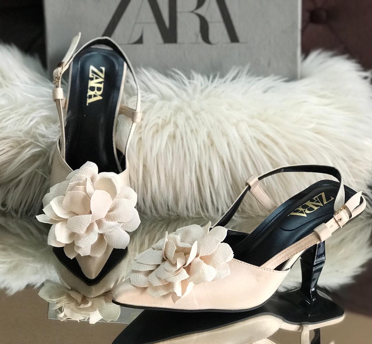 ZARA Flowers Heel