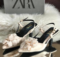 ZARA Flowers Heel