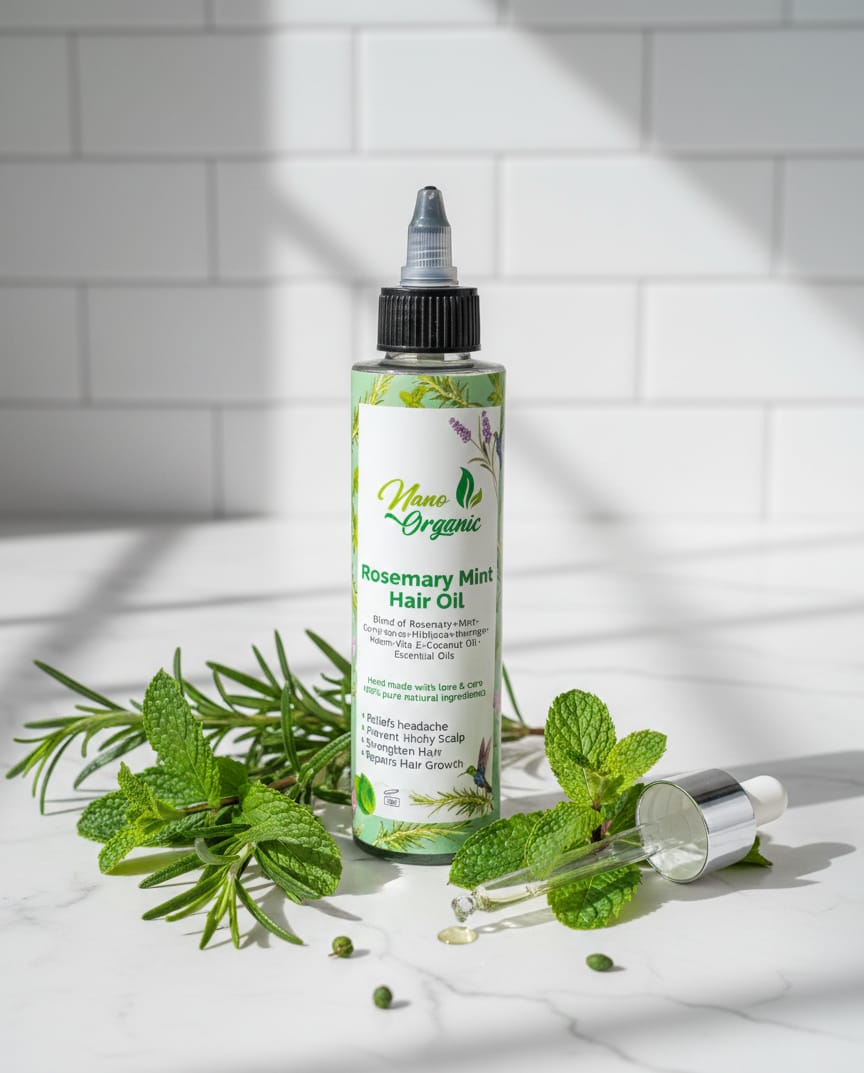 Rosemary mint hair oil
