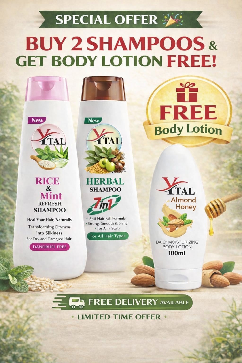YTAL BODY LOTION  FREEOFFER